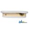 A & I Products Back Cushion, Wood Base, WHT VINYL 25" x5" x11" A-70243517-4 - alternate 2
